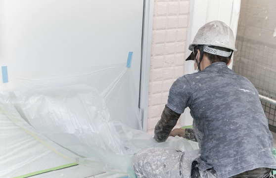 自社施工の様子