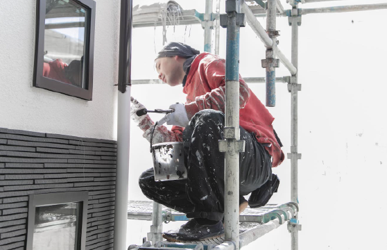 自社施工の様子