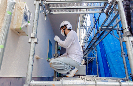 自社施工の様子